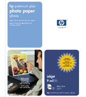 HP Premium Plus Glossy Photo Paper 8.5x11in 20pk