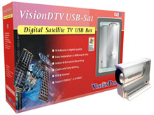 VisionDTV Twinhan model - 7021 Digital Satellite USB External Box with Remote Control