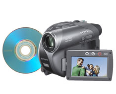 Sony DCRDVD205 DVD HandyCam with 2.7" Wide Hybrid Touch LCD