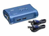 2 Ports USB KVM Switch Kit cables included( Model-TK-207K ).