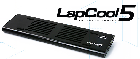 Lapcool 5 Notebook Cooler (Build-in 3 Port Hub)