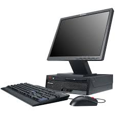 Used PC/IBM/intel/C2D-E7300/4GB/160GB/W7HP/ Small Desktop+17" LCD.