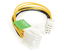 8" EPS 8 Pin Power Extension Cable