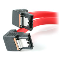 18in Right Angle Latching SATA Serial ATA Cable  LSATA18RA2