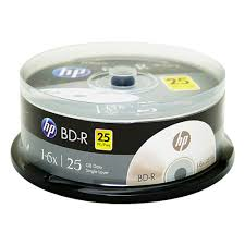 Blu-ray/BD-R/25GB/1-6x/25pk.Single Layer Medias