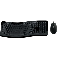 COMFORT CURVE DESKTOP 3000 USB KEYBOARD & MOUSE FOR BUSINESS-Brown Box.