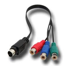 S-Video (male)  to Component RGB ( female)  Video cable