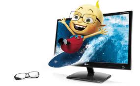 23" D2342P-PN, 3D CINEMA ,HDMI WLED  Monitor with 3D Glasses(DEMO MODEL)