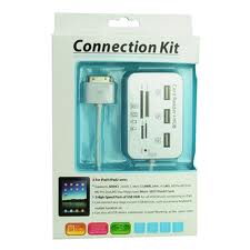 3x USB2.0 with 5 in 1 Card Reader for iPad1/iPad2