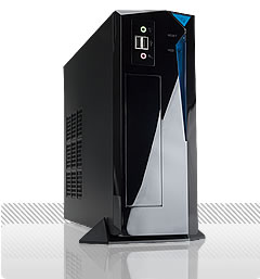 BP-655 Black Mini ITX Tower w/300W PSU/2x USB3.0 in Front. New Model. 