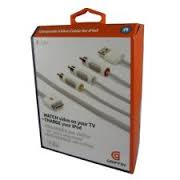 Composite Video/Audio  Cable for iPod with PowerBlock AC Adapter.-Retail Pack.