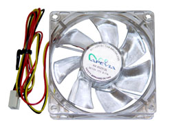 80mm 4pin+3pin Crystal Quiet Case Fan-Model-CF8S