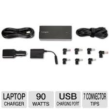 Laptop Travel Charger with USB Fast charging port, Model-APA32US, Recertified Brown Box .