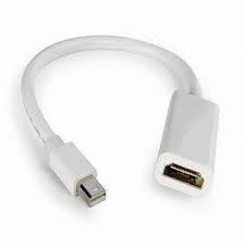 Mini DisplayPort (male)  to HDMI (female)  Adapter Cable.