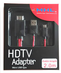 MHL to HDMI-HDTV  Media Adapter/cable.