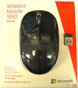 Wireless Mobile Mouse 1850 - Black with Nano receiver  (Retail Box) (U7Z-00002) 