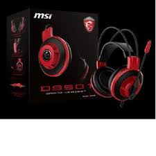 DS501 GAMING WIRED HEADSET with 3.5mm connector/High Quality Microphone. Black/Red.