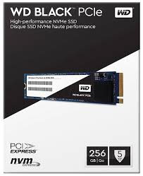 Black PCIe Gen3 x4 NVMe M.2 (256GB) Read:2050 Mb/s,Write: 700 MB/s SSD (WDS256G1X0C) 5yr. Ltd.Warranty.