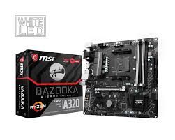 Bazooka-A320M/PCIe 3.0/WIN-10/DX12-MATX Gaming Board with 4xDIMM's  for New AMD/RYZEN/AM4  CPU's.