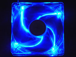 140mm 4pin+3pin Silent Blue LED Case Fan