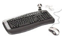 Office Keyboard, Optical Mouse & Webcam