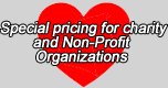 Special pricing for charity and Non-Profit Orfganizations Special pricing for charity and Non-Profit Orfganizations